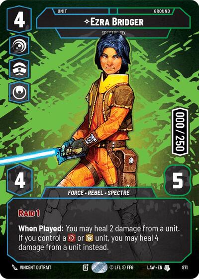 Ezra Bridger - Spectre Six (Serialized) - 871 - Uncommon - A Lawless Time