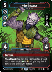 Zeb Orellios - Spectre Four (Serialized) - 875 - Uncommon - A Lawless Time