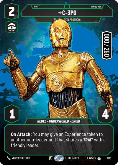 C-3PO - Translation Protocol (Serialized) - 885 - Uncommon - A Lawless Time