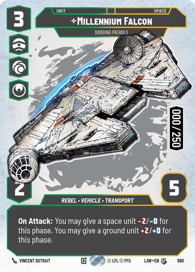 Millennium Falcon - Dodging Patrols (Serialized) - 890 - Uncommon - A Lawless Time