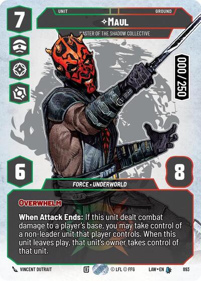 Maul - Master of the Shadow Collective (Serialized) - 893 - Legendary - A Lawless Time