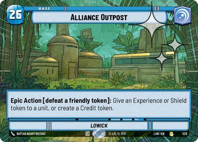 Alliance Outpost - 529 - Rare (Hyperspace Foil) - A Lawless Time