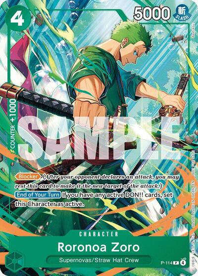 Roronoa Zoro - P-114 - Promo - One Piece Promotion Cards