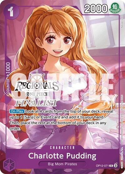 Charlotte Pudding (Regionals Finalist Card Set 26-27) - OP12-071 - Promo - One Piece Promotion Cards