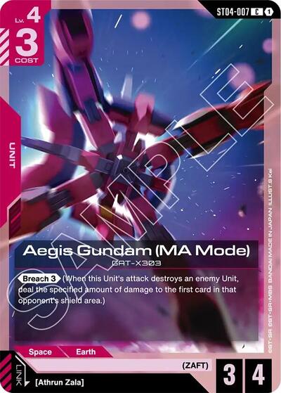 Aegis Gundam (MA Mode) - ST04-007 - COMMON - Starter Deck 09: Destiny Ignition