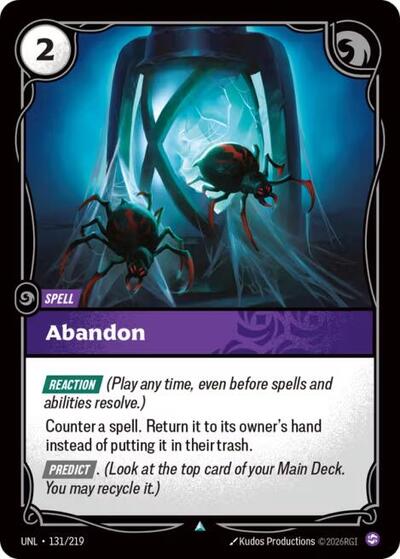 Abandon - 131/219 - Uncommon - Unleashed