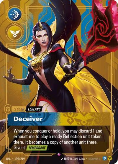 LeBlanc, Deceiver - 199/219 - Rare - Unleashed