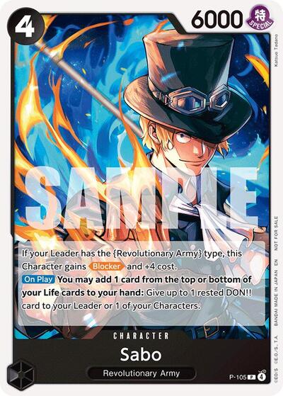 Sabo (Tournament Pack 2026 Vol. 2) - P-105 - Promo - One Piece Promotion Cards