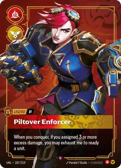 Vi, Piltover Enforcer - 187/219 - Rare - Unleashed