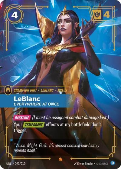 LeBlanc, Everywhere At Once - 090/219 - Epic - Unleashed