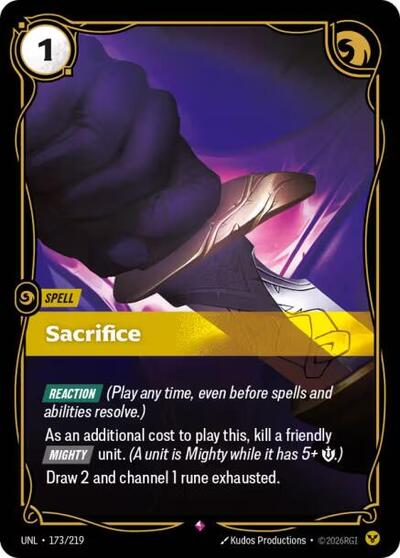 Sacrifice - 173/219 - Rare - Unleashed