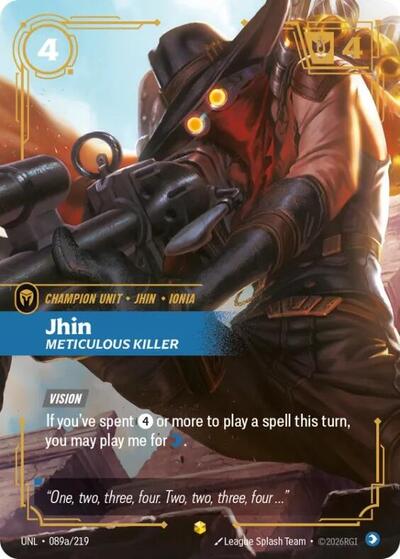Jhin, Meticulous Killer - 089a/219 - Showcase (Alternate Art) - Unleashed