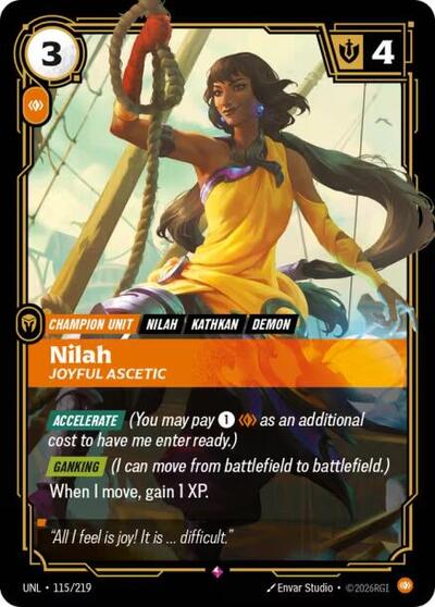 Nilah, Joyful Ascetic - 115/219 - Rare - Unleashed