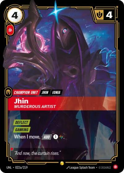 Jhin, Murderous Artist - 022a/219 - Showcase (Alternate Art) - Unleashed