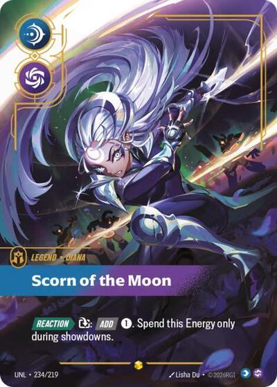 Diana, Scorn of the Moon - 234/219 - Showcase (Overnumbered) - Unleashed