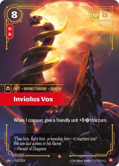 Inviolus Vox - 027/219 - Epic - Unleashed