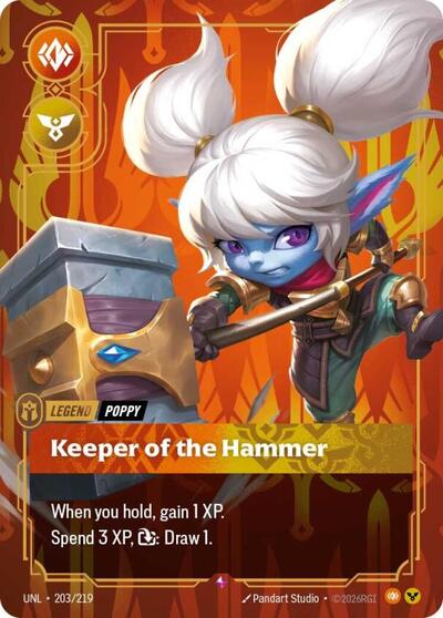Poppy, Keeper of the Hammer - 203/219 - Rare - Unleashed