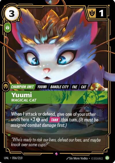 Yuumi, Magical Cat - 056/219 - Rare - Unleashed