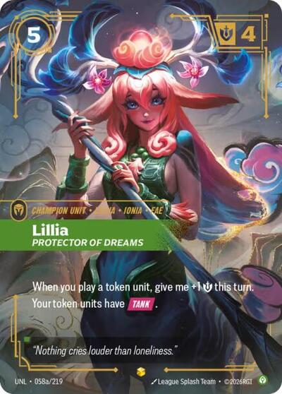 Lillia, Protector of Dreams - 058a/219 - Showcase (Alternate Art) - Unleashed