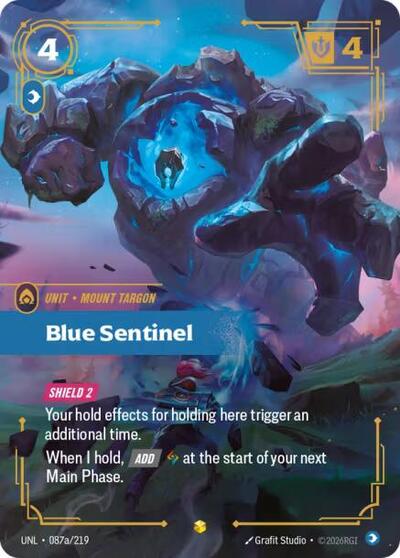 Blue Sentinel - 087a/219 - Showcase (Alternate Art) - Unleashed