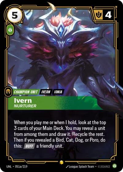 Ivern, Nurturer - 051a/219 - Showcase (Alternate Art) - Unleashed