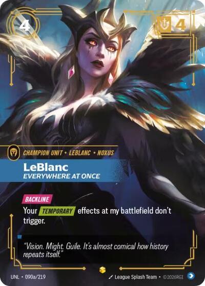 LeBlanc, Everywhere At Once - 090a/219 - Showcase (Alternate Art) - Unleashed