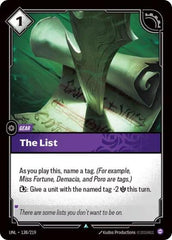 The List - 138/219 - Uncommon - Unleashed