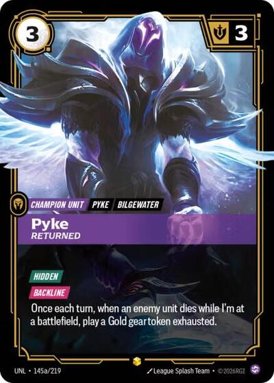 Pyke, Returned - 145a/219 - Showcase (Alternate Art) - Unleashed