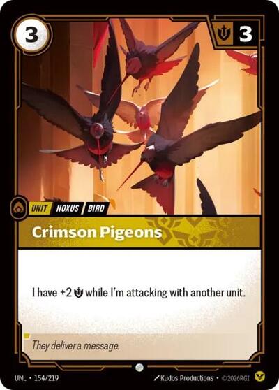Crimson Pigeons - 154/219 - Common - Unleashed