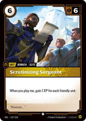 Scrutinizing Sergeant - 157/219 - Common - Unleashed