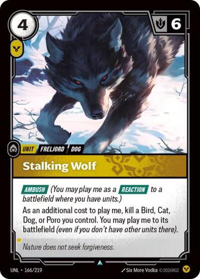 Stalking Wolf - 166/219 - Uncommon - Unleashed