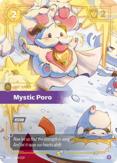Mystic Poro - 224/219 - Showcase (Overnumbered) - Unleashed