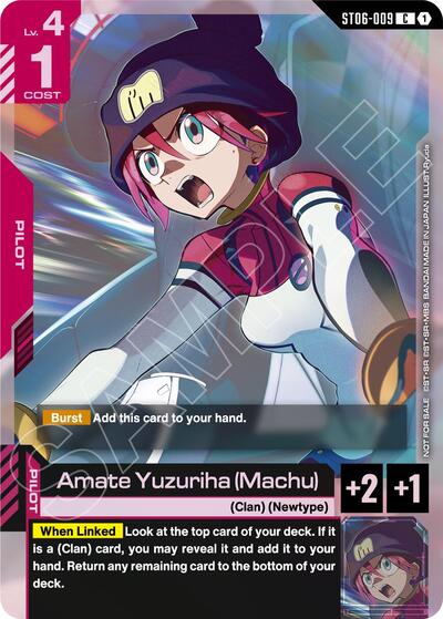 Amate Yuzuriha (Machu) (World Championship Regionals 26-27 Season 1) - ST06-009 - COMMON - Gundam Promotional Cards