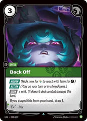 Back Off - 042/219 - Uncommon - Unleashed