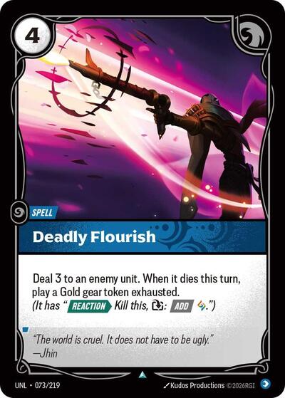 Deadly Flourish - 073/219 - Uncommon - Unleashed