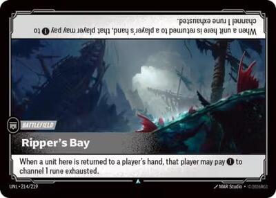 Ripper's Bay - 214/219 - Uncommon - Unleashed