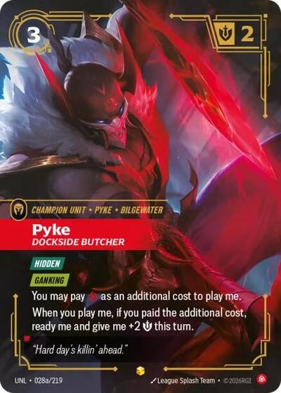 Pyke, Dockside Butcher - 028a/219 - Showcase (Alternate Art) - Unleashed