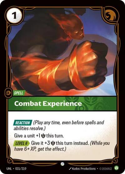 Combat Experience - 031/219 - Common - Unleashed