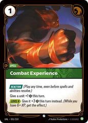 Combat Experience - 031/219 - Common - Unleashed