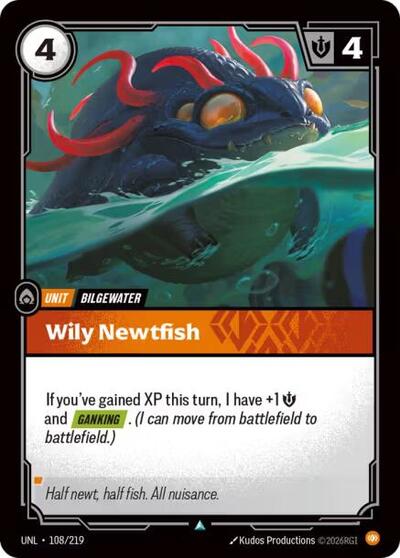Wily Newtfish - 108/219 - Uncommon - Unleashed