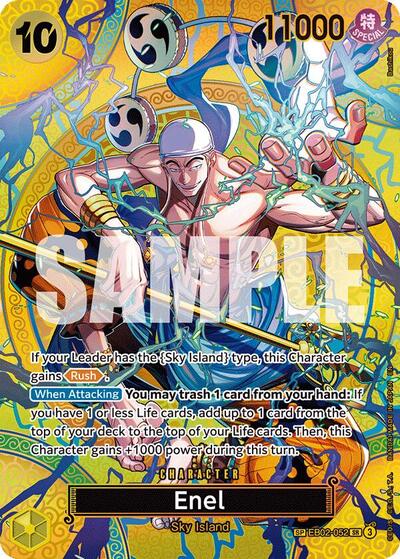 Enel - EB02-052 - Super Rare (Special Alternate Art) - Adventure on Kami's Island