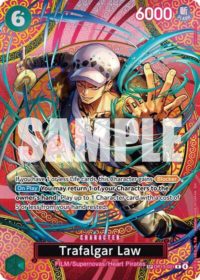 Trafalgar Law - OP13-031 - Rare (Special Alternate Art) - Adventure on Kami's Island