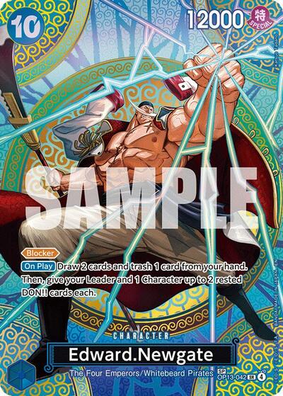 Edward.Newgate - OP13-042 - Super Rare (Special Alternate Art) - Adventure on Kami's Island