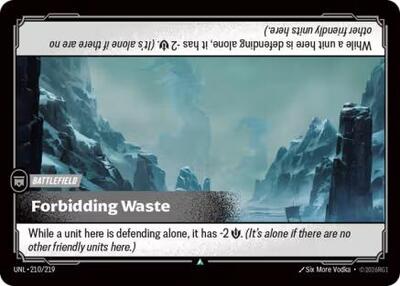 Forbidding Waste - 210/219 - Uncommon - Unleashed