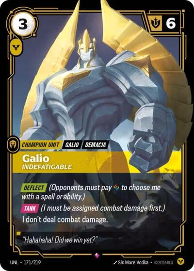 Galio, Indefatigable - 171/219 - Rare - Unleashed