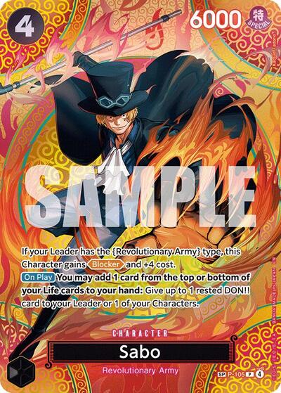 Sabo - P-105 - Promo (Special Alternate Art) - Adventure on Kami's Island