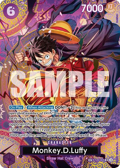 Monkey.D.Luffy - ST26-005 - Super Rare (Special Alternate Art) - Adventure on Kami's Island