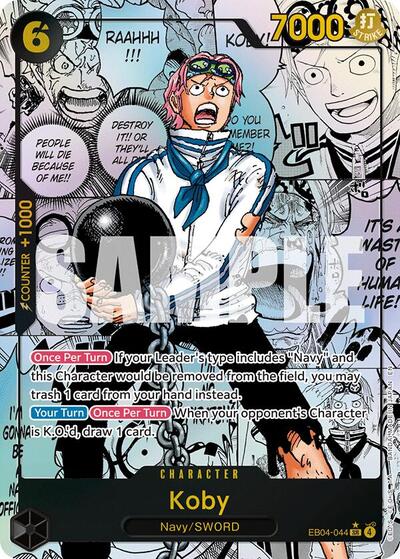 Koby - EB04-044 - Super Rare (Manga Alt Art) - Adventure on Kami's Island