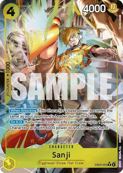 Sanji - EB04-052 - Rare (Alternate Art) - Adventure on Kami's Island