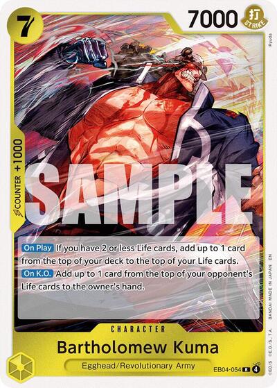 Bartholomew Kuma - EB04-054 - Rare - Adventure on Kami's Island